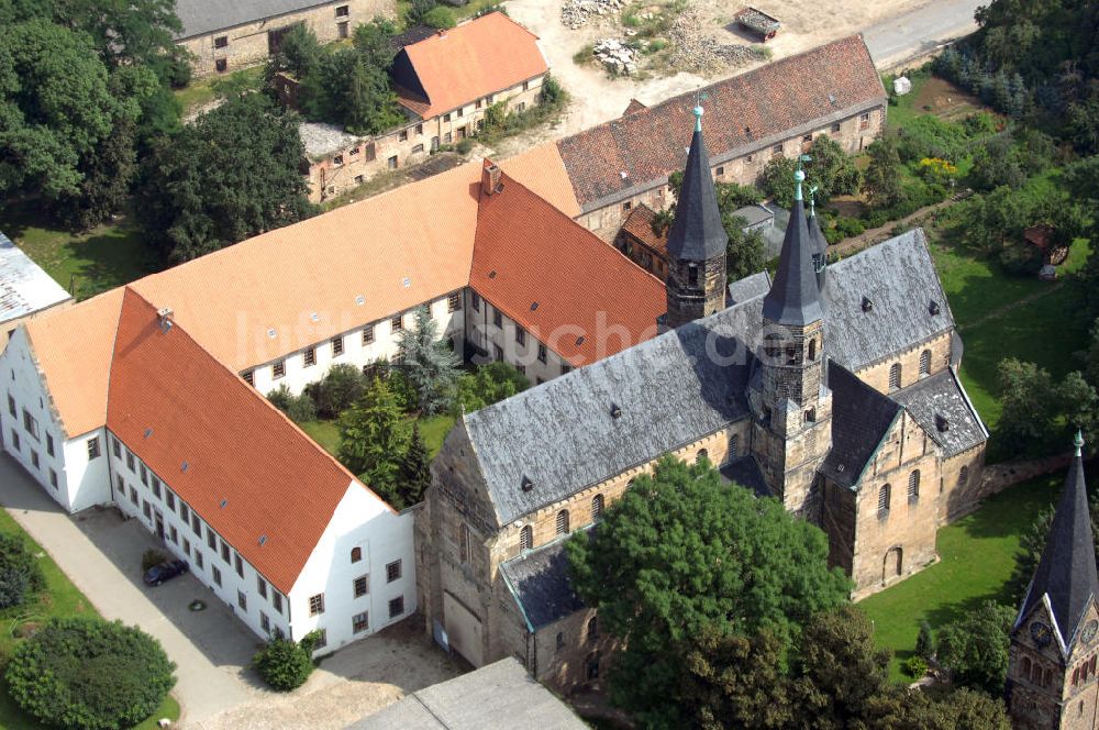 Luftbild Hamersleben - Stiftskirche St. Pankratius Hamersleben