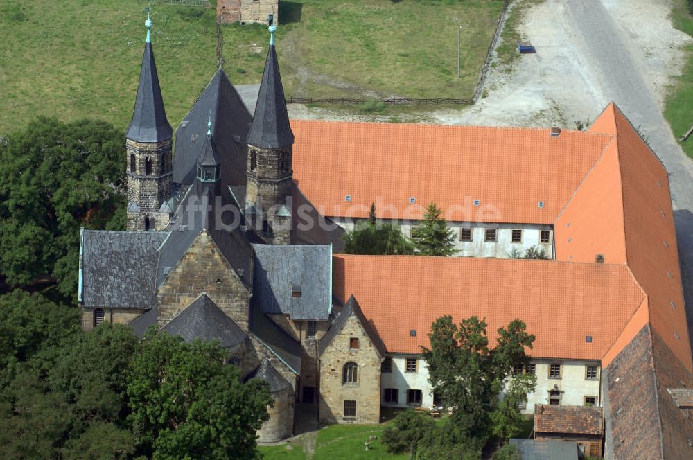 Luftaufnahme Hamersleben - Stiftskirche St. Pankratius Hamersleben