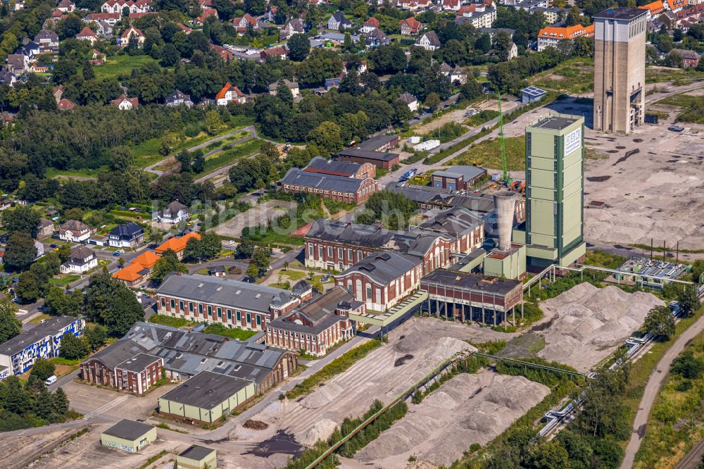 Gelsenkirchen aus der Vogelperspektive: Stillgelegter Steinkohle- Tagebau des DSK Bergwerk Lippe / Zeche Westerholt in Gelsenkirchen im Bundesland Nordrhein-Westfalen, Deutschland