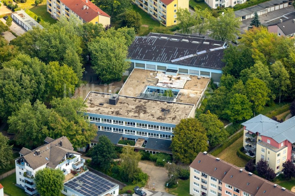 Luftbild Schwelm - Stillgelegtes ehemaligen Schul- Gebäude Westenschulweg - Holthausstraße - Pastor-Nonne-Straße in Schwelm im Bundesland Nordrhein-Westfalen, Deutschland