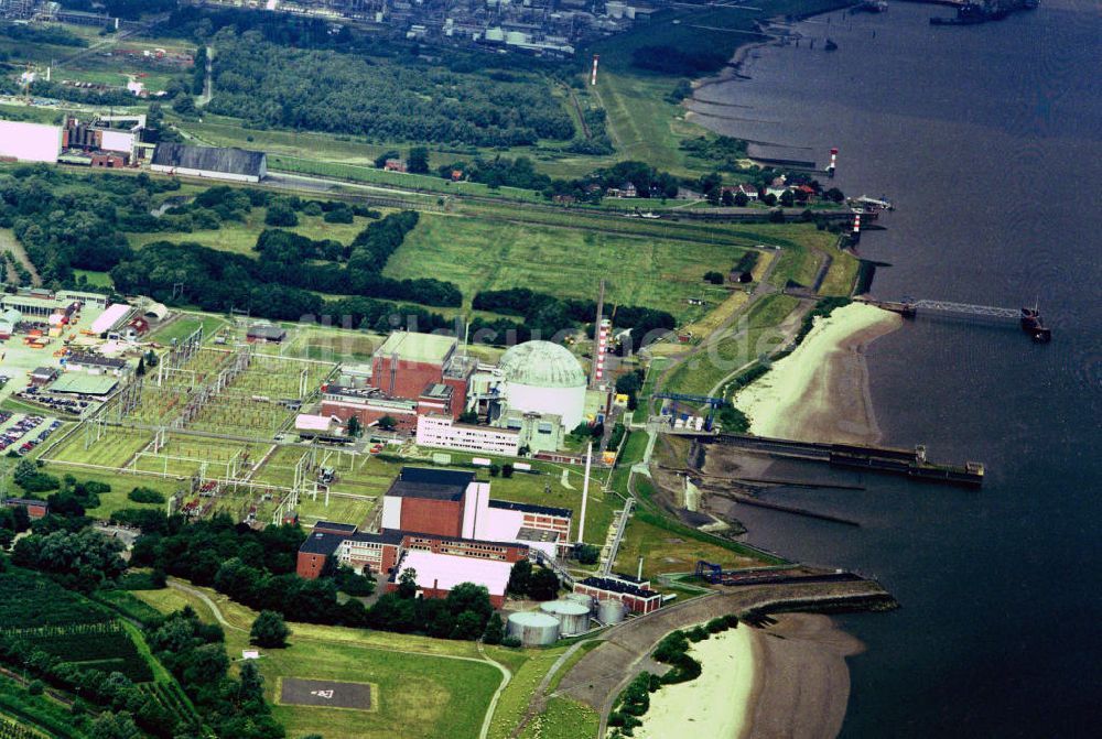 Luftbild Stade - Stillgelegtes Kernkraftwerk Stade