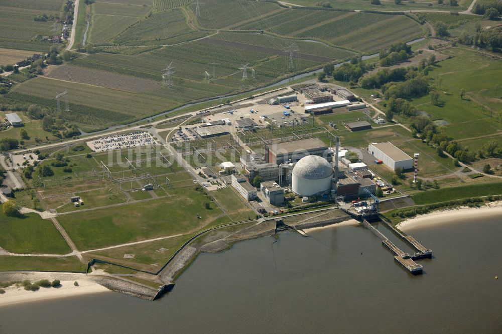 Luftbild Stade - Stillgelegtes Kernkraftwerk Stade in Niedersachsen