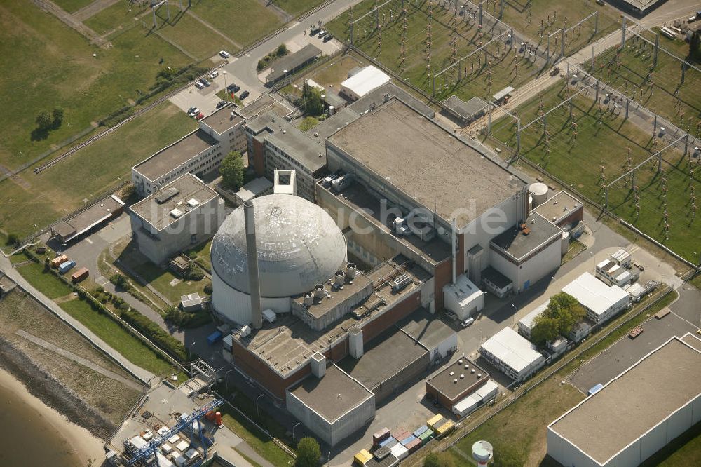 Stade von oben - Stillgelegtes Kernkraftwerk Stade in Niedersachsen