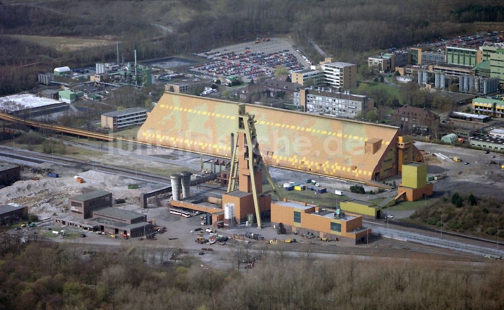 Luftbild Bergkamen - Stillgelegtes Steinkohlebergwerk Zeche Monopol Grimberg1/2 in Bergkamen im Bundesland Nordrhein-Westfalen