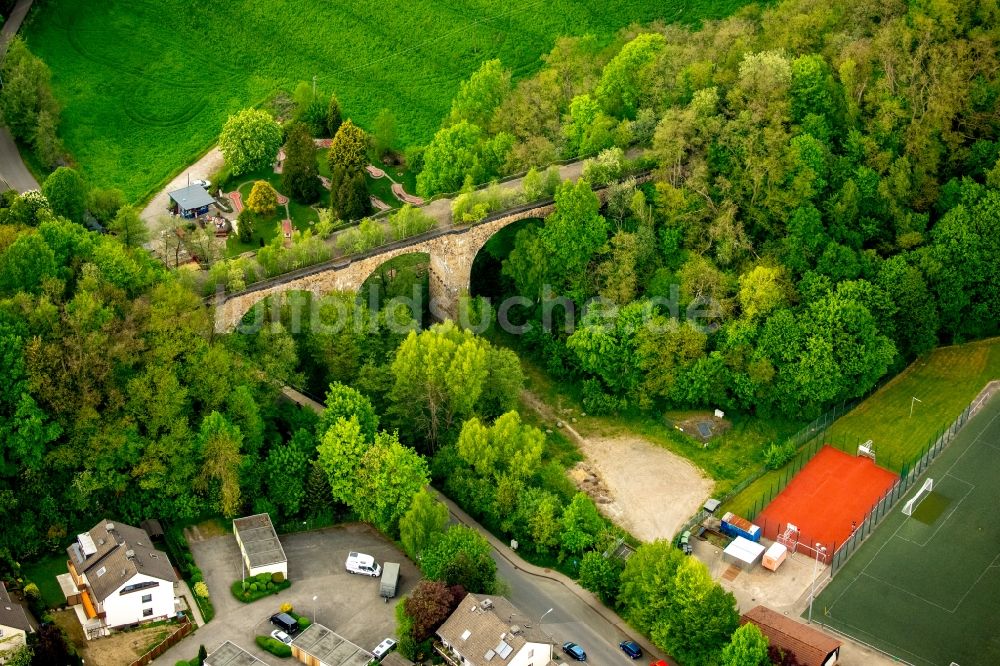 Gevelsberg von oben - Stillgelegtes Viadukt in Gevelsberg im Bundesland Nordrhein-Westfalen