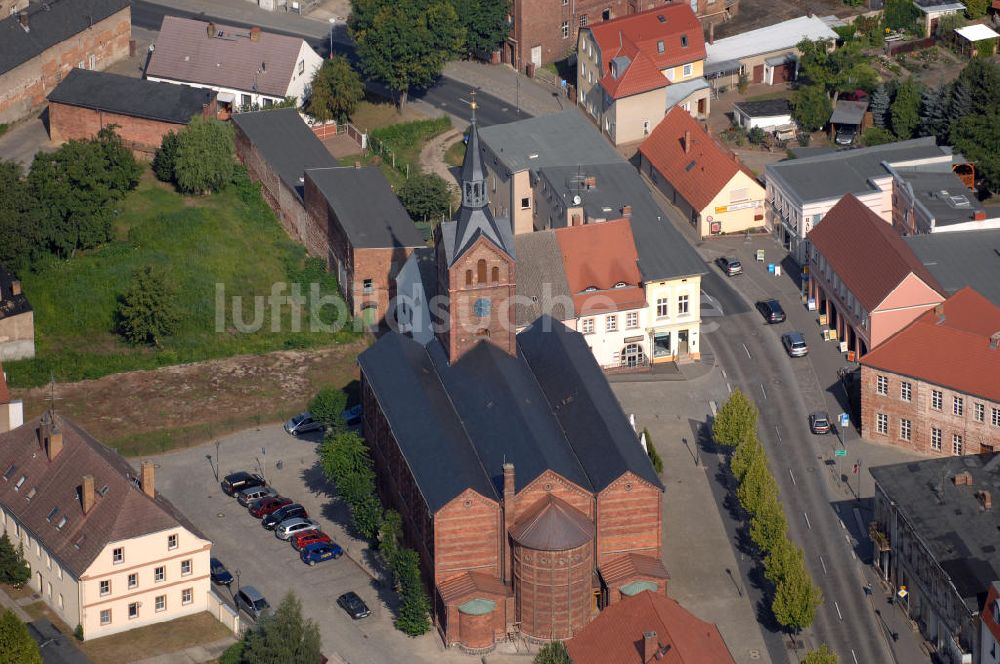 Luftaufnahme Peitz - Stülerkirche Peitz