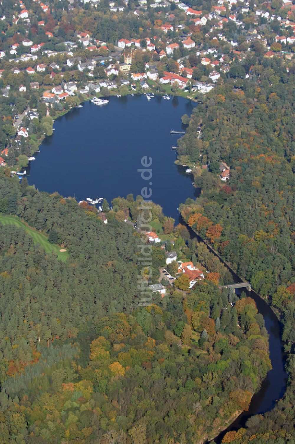 Luftbild Berlin - Stölpchensee in Berlin-Wannsee