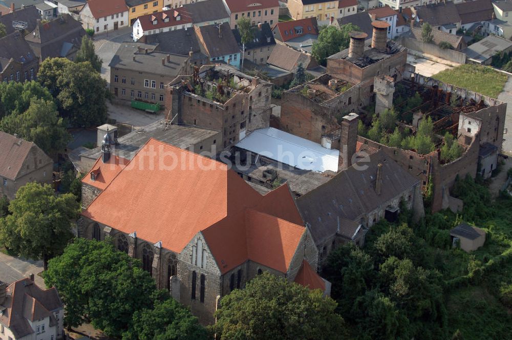 Nienburg von oben - St.Marien und Cyprian (Nienburg)