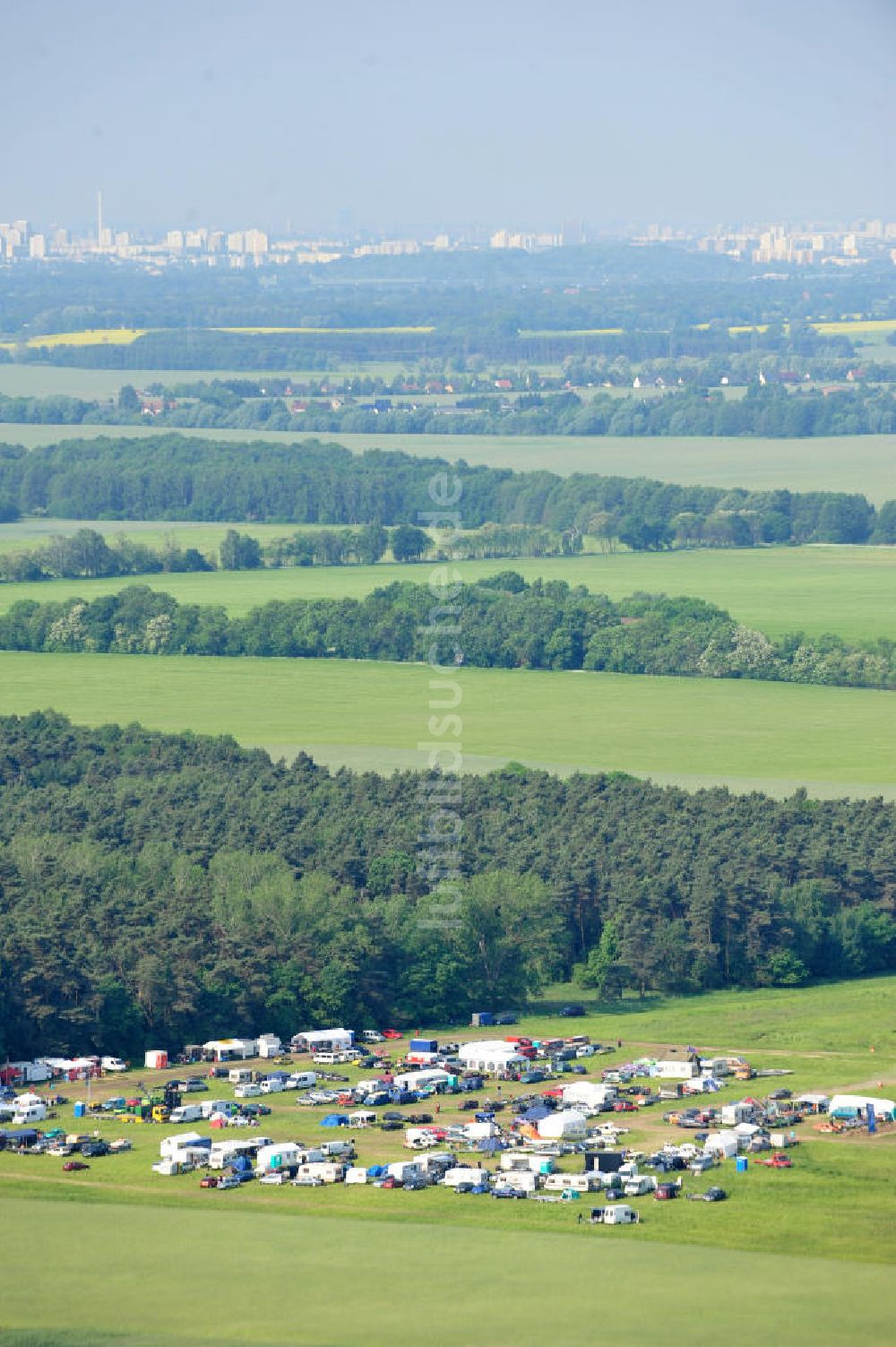 Luftbild Altlandsberg OT Wegendorf - Stockcar Rennen auf der Rennbahn / Sandbahn Wegendorf bei Altlandsberg in Brandenburg