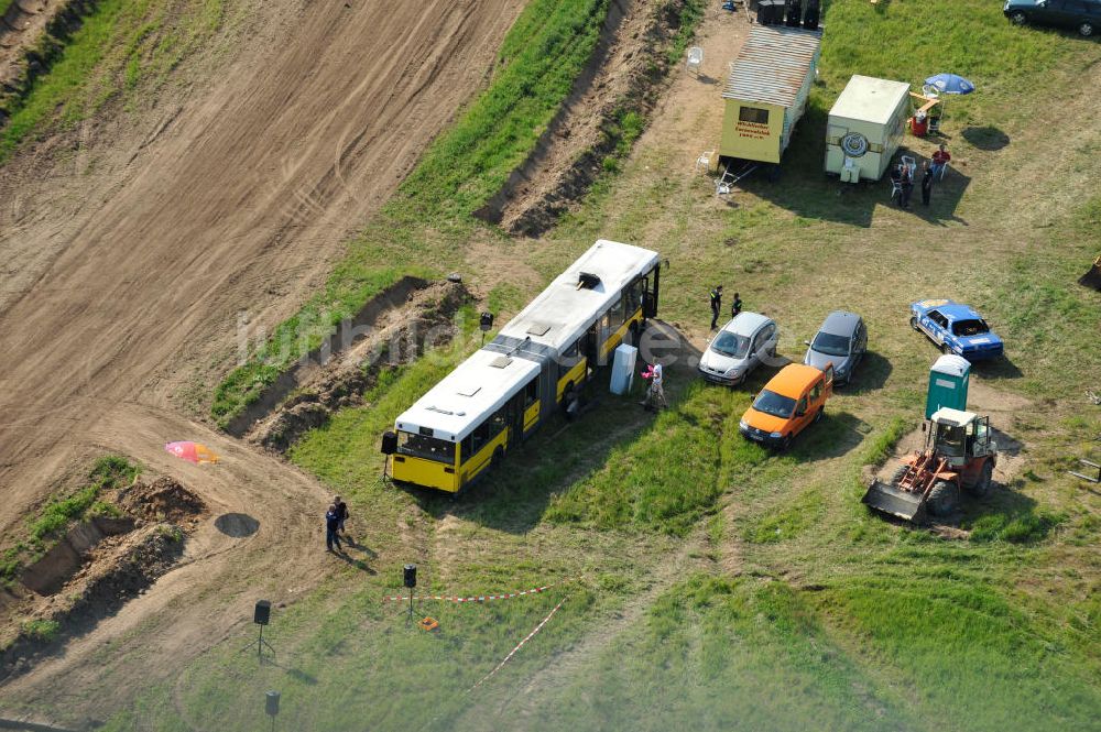 Luftbild Altlandsberg OT Wegendorf - Stockcar Rennen auf der Rennbahn / Sandbahn Wegendorf bei Altlandsberg in Brandenburg