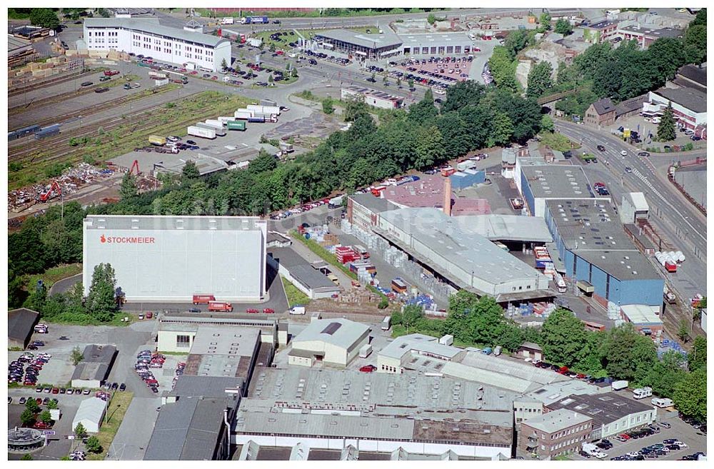 Bielefeld aus der Vogelperspektive: 4 Stockmeier Chemie GmbH & Co. KG Eckendorfer Str. 10 33609 Bielefeld,