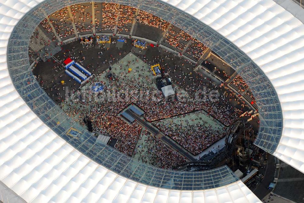 Berlin - Charlottenburg von oben - Stones Konzert im Berliner Olympiastadion