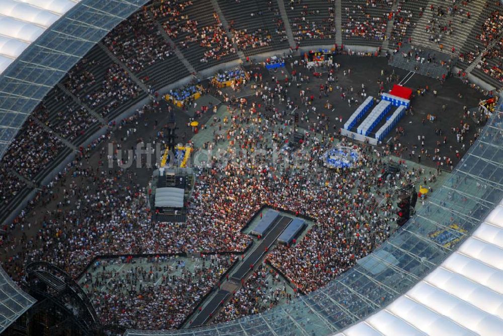 Berlin - Charlottenburg von oben - Stones Konzert im Berliner Olympiastadion