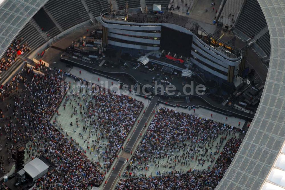 Berlin - Charlottenburg von oben - Stones Konzert im Berliner Olympiastadion