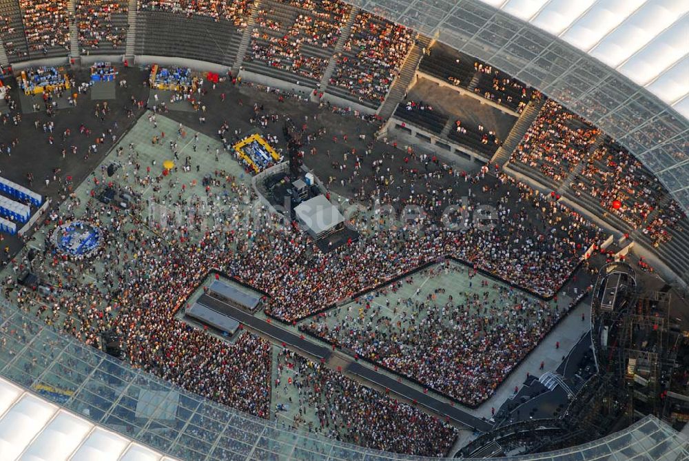 Berlin - Charlottenburg von oben - Stones Konzert im Berliner Olympiastadion