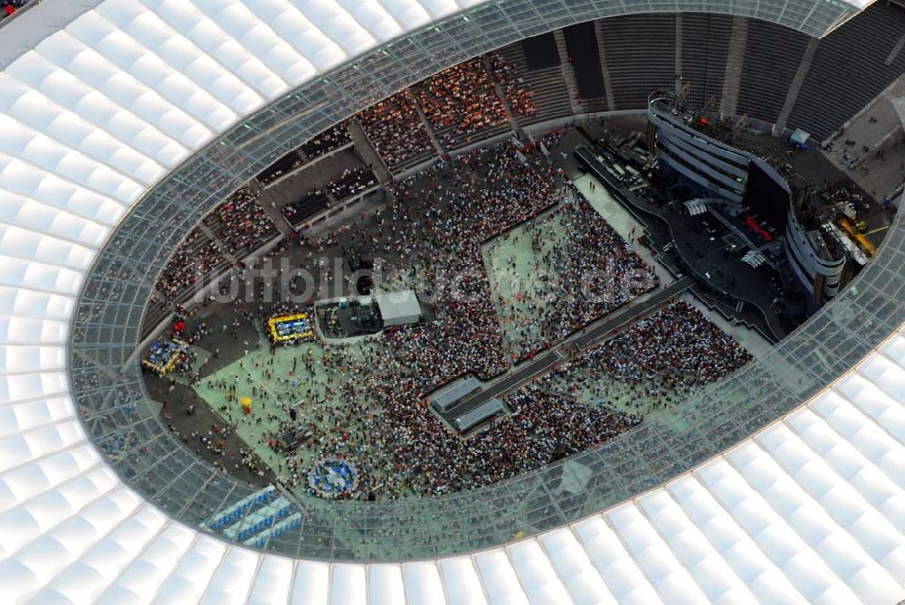 Berlin - Charlottenburg von oben - Stones Konzert im Berliner Olympiastadion