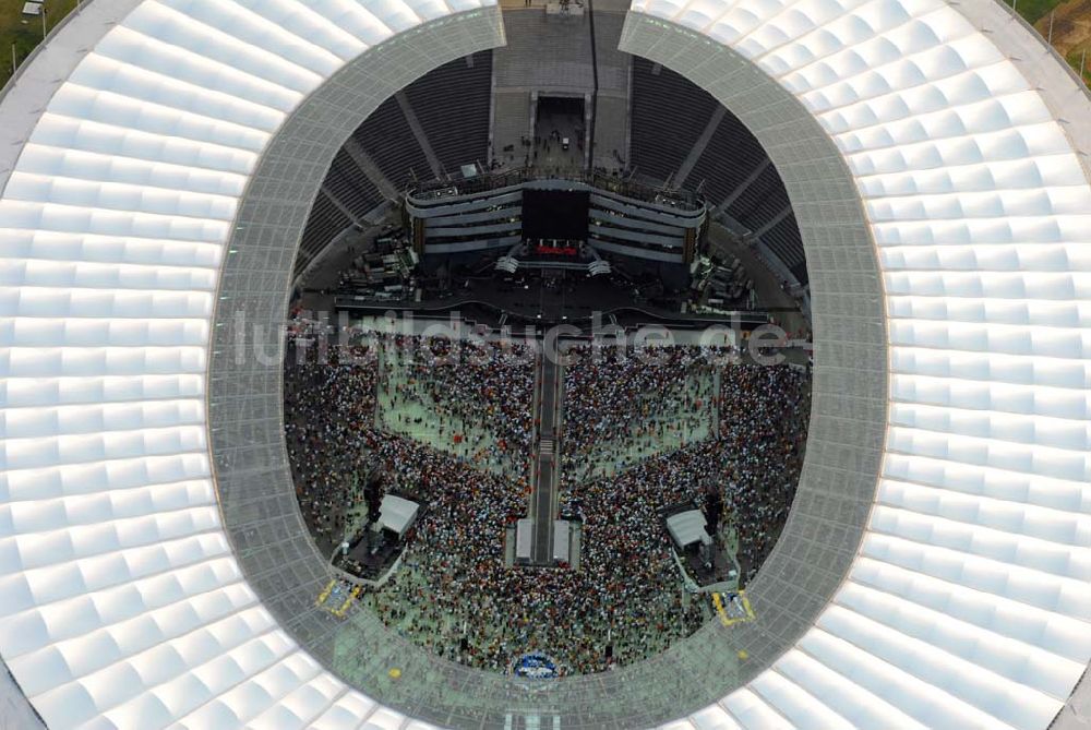 Berlin - Charlottenburg von oben - Stones Konzert im Berliner Olympiastadion