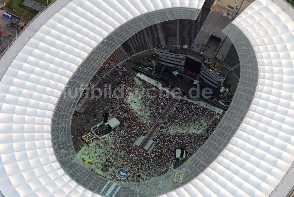 Berlin - Charlottenburg von oben - Stones Konzert im Berliner Olympiastadion