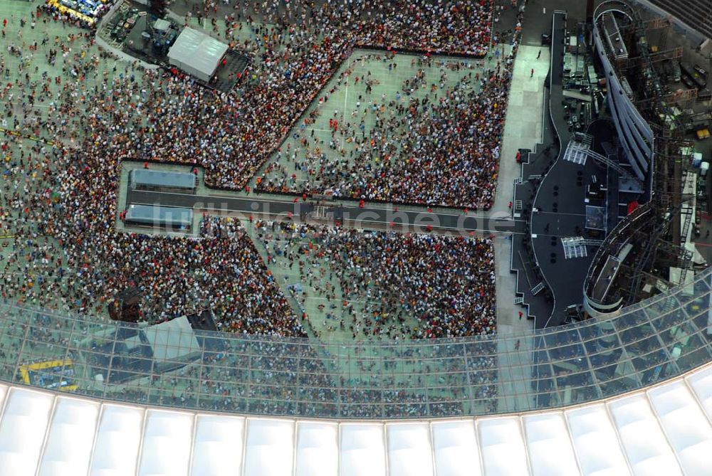 Berlin - Charlottenburg von oben - Stones Konzert im Berliner Olympiastadion