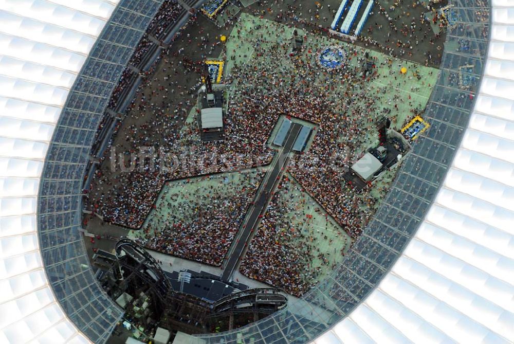 Berlin - Charlottenburg von oben - Stones Konzert im Berliner Olympiastadion