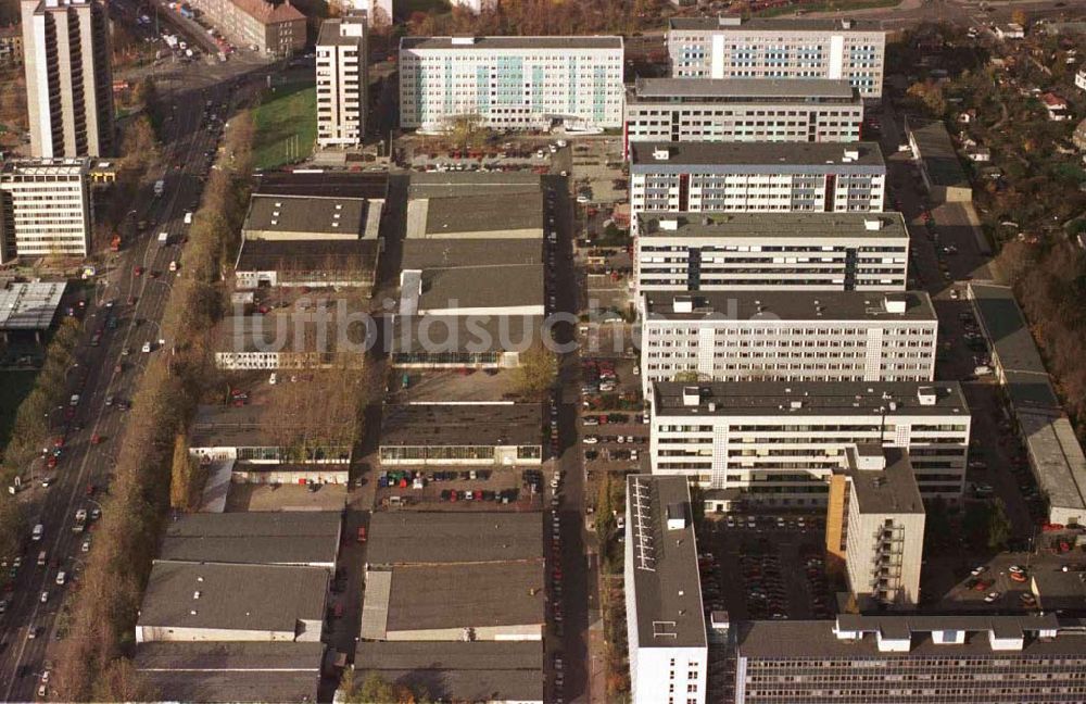 Luftbild Berlin - Storkower Straße / Industriegebiet