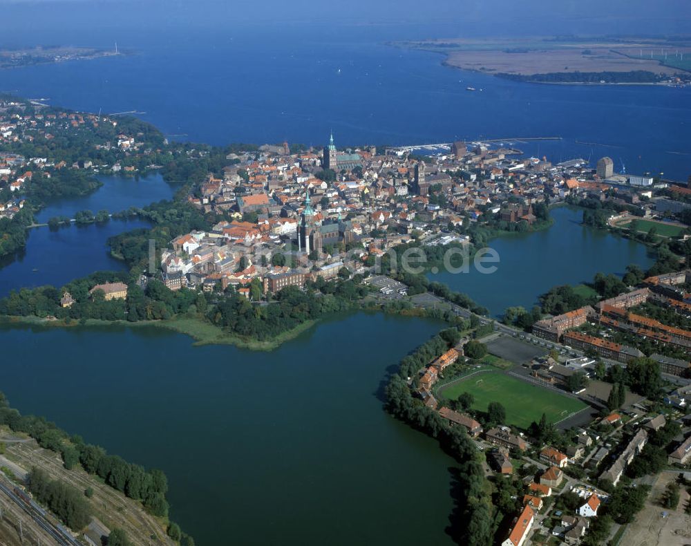 Stralsund aus der Vogelperspektive: Stralsunder Altstadt in Mecklenburg-Vorpommern