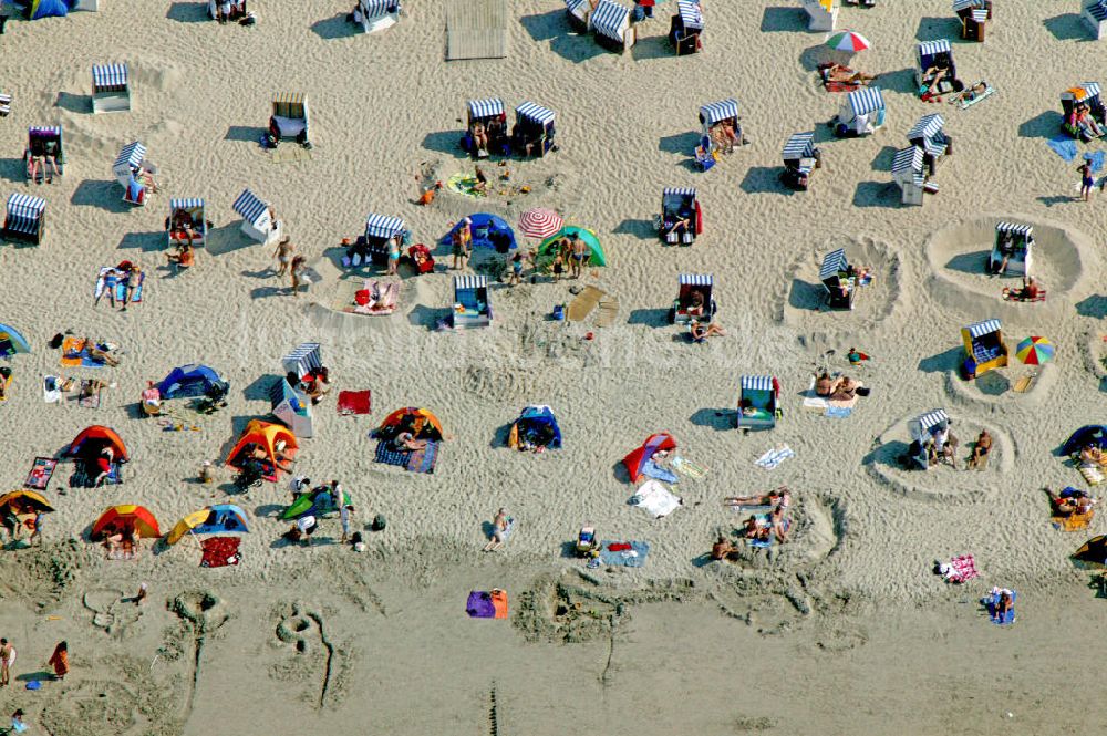 Norderney aus der Vogelperspektive: Strand von Norderney