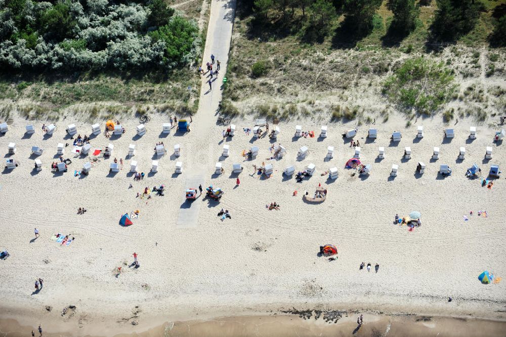 Zinnowitz aus der Vogelperspektive: Strand von Zinnowitz / Mecklenburg-Vorpommern