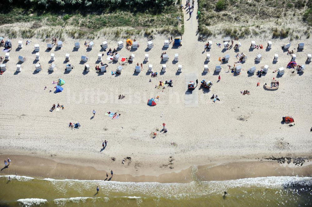 Luftbild Zinnowitz - Strand von Zinnowitz / Mecklenburg-Vorpommern