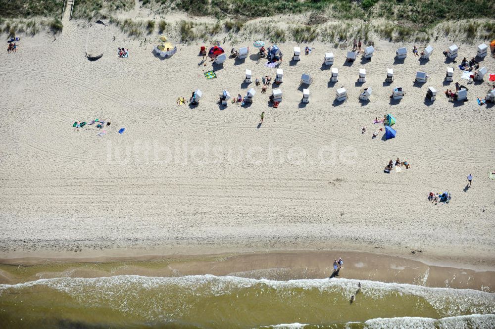 Luftaufnahme Zinnowitz - Strand von Zinnowitz / Mecklenburg-Vorpommern