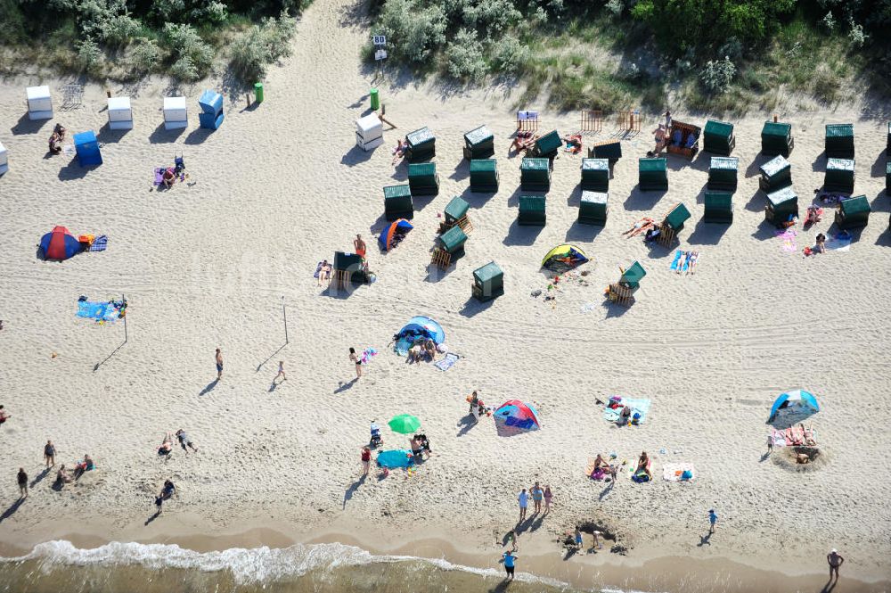 Zinnowitz von oben - Strand von Zinnowitz / Mecklenburg-Vorpommern