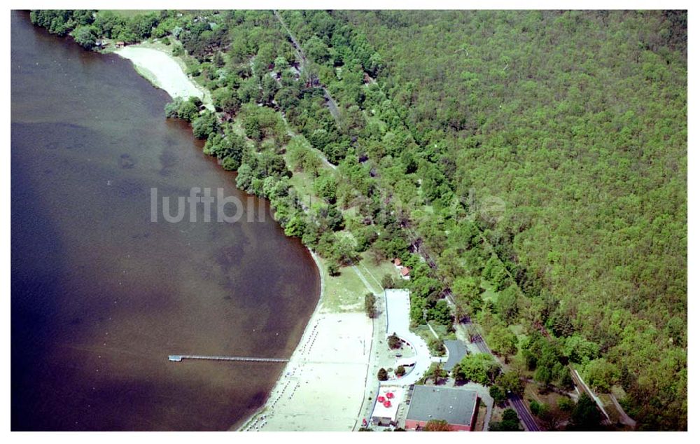 Berlin-Köpenick aus der Vogelperspektive: Strandbad Müggelsee