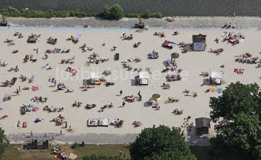 Essen aus der Vogelperspektive: Strandbad Südsee-Paradies Essen am Baldeneysee