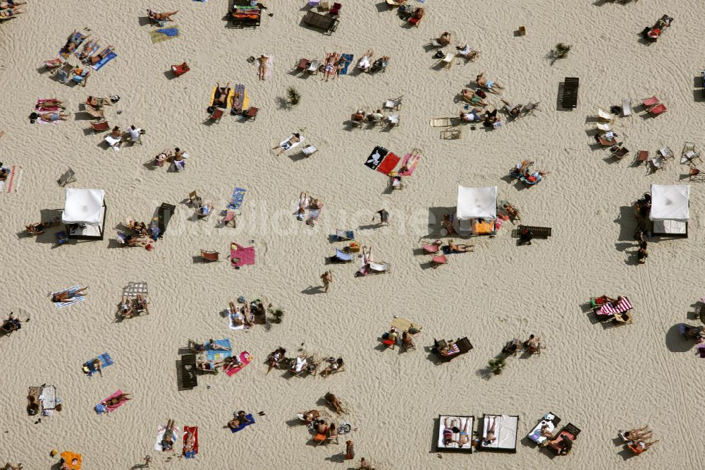 Essen aus der Vogelperspektive: Strandbad Südsee-Paradies Essen am Baldeneysee