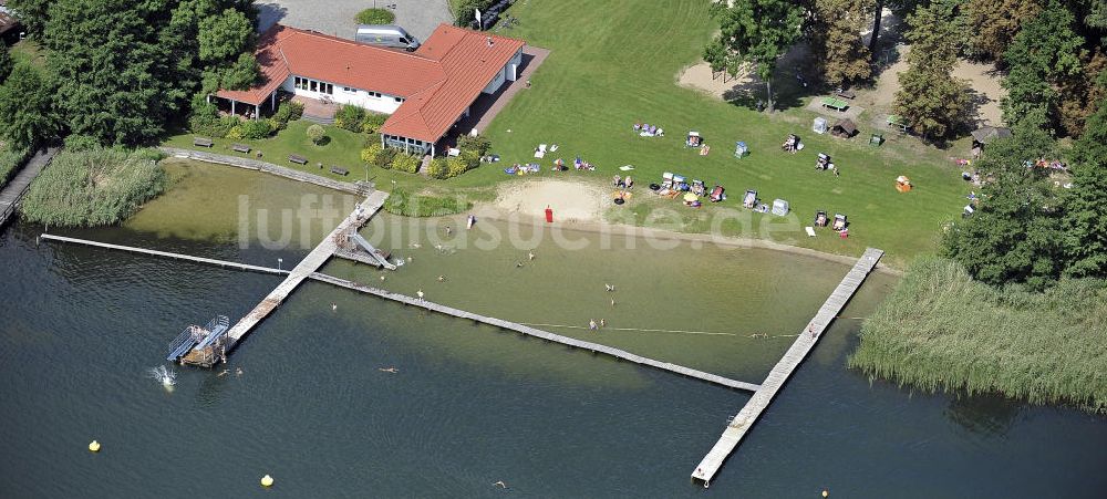 Luftbild Storkow - Strandbad Storkow