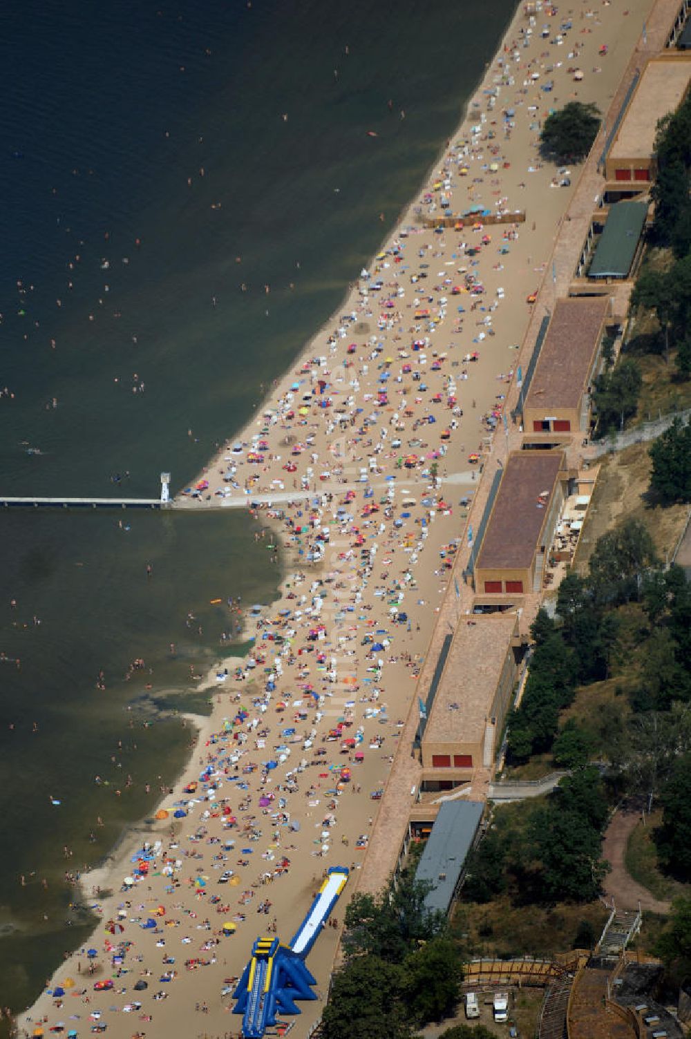 Luftbild Berlin - Strandbad Wannsee in Berlin