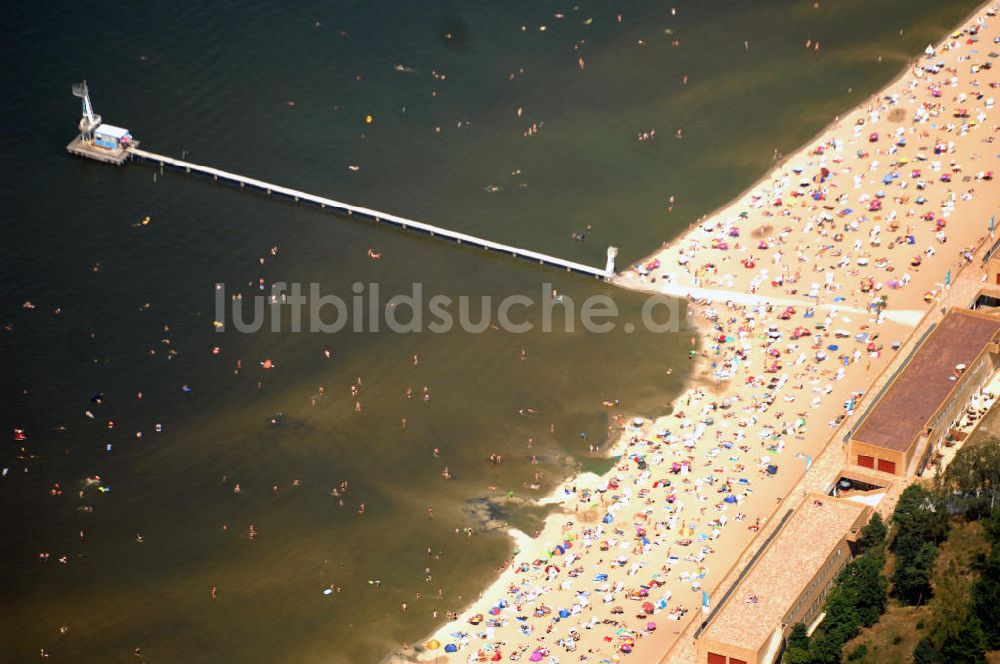 Berlin aus der Vogelperspektive: Strandbad Wannsee in Berlin