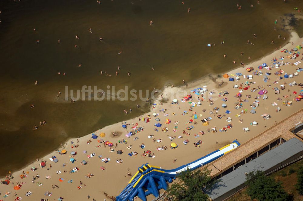 Luftaufnahme Berlin - Strandbad Wannsee in Berlin