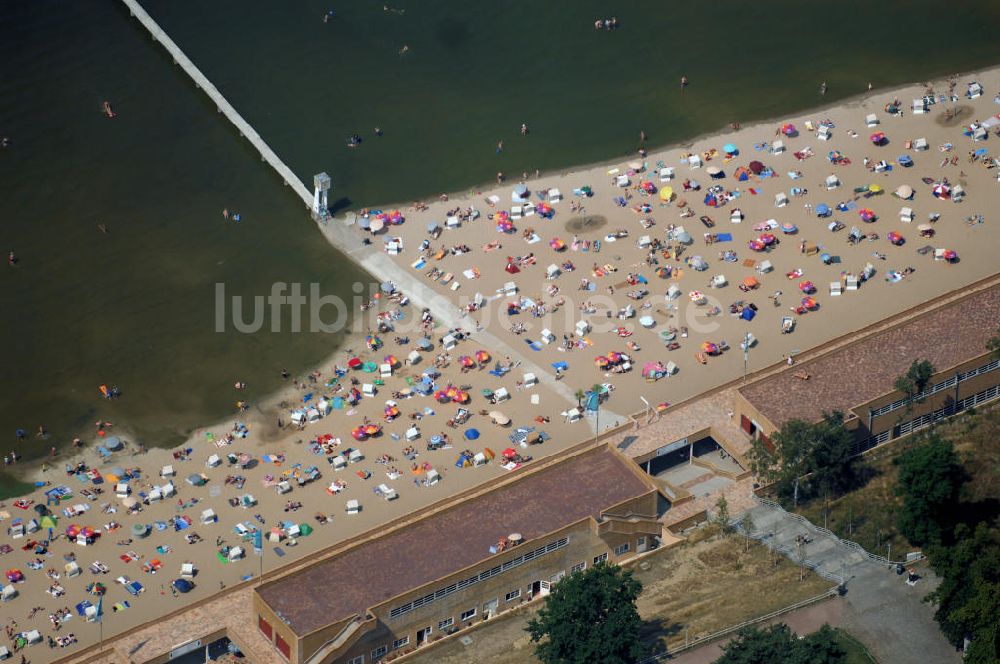 Luftbild Berlin - Strandbad Wannsee in Berlin