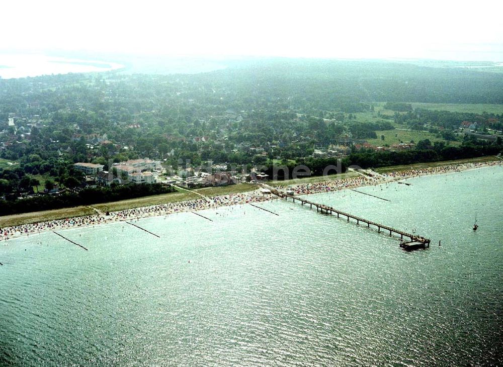 Luftaufnahme Zingst - Strandbereich des Ostseebades Zingst.