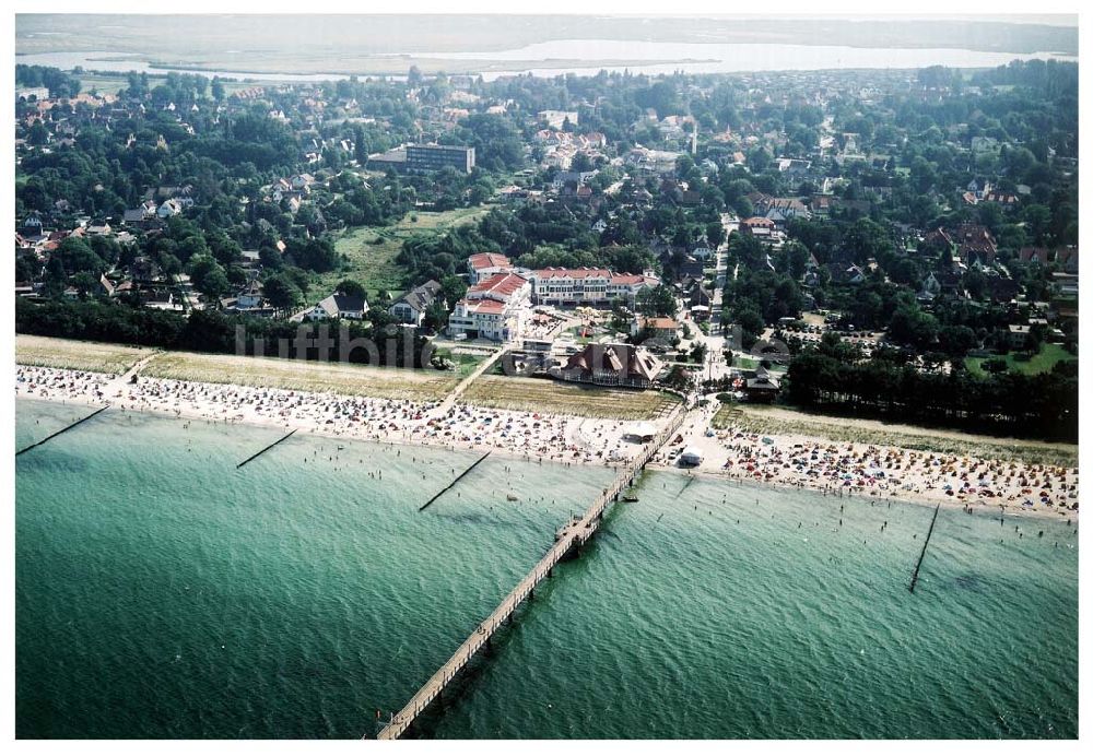 Zingst von oben - Strandbereich des Ostseebades Zingst.