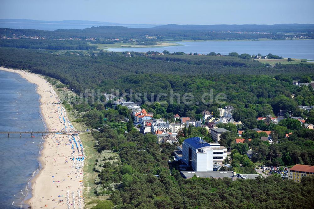 Luftbild Zinnowitz - Strandhotel Baltic Hotel in Zinnowitz in Mecklenburg-Vorpommern