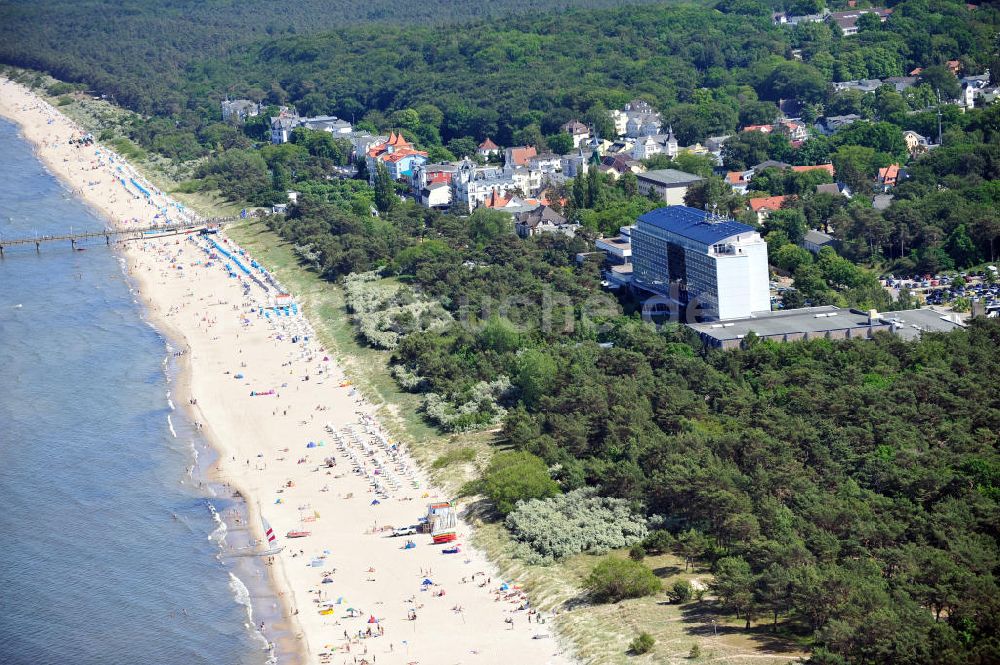 Zinnowitz von oben - Strandhotel Baltic Hotel in Zinnowitz in Mecklenburg-Vorpommern