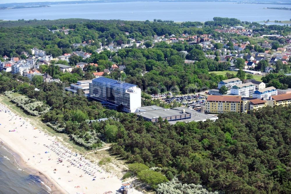 Luftbild Zinnowitz - Strandhotel Baltic Hotel in Zinnowitz in Mecklenburg-Vorpommern