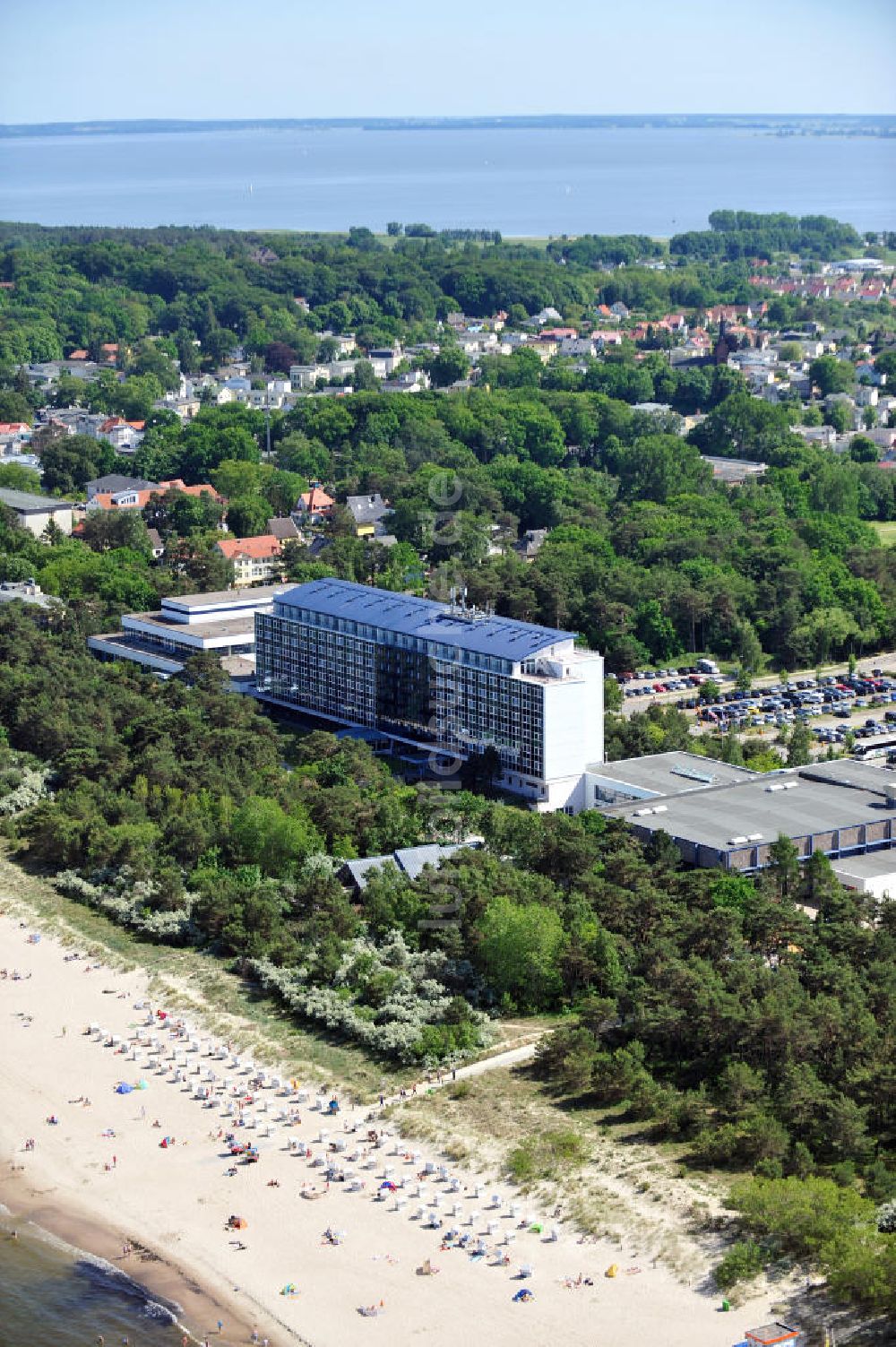 Luftaufnahme Zinnowitz - Strandhotel Baltic Hotel in Zinnowitz in Mecklenburg-Vorpommern