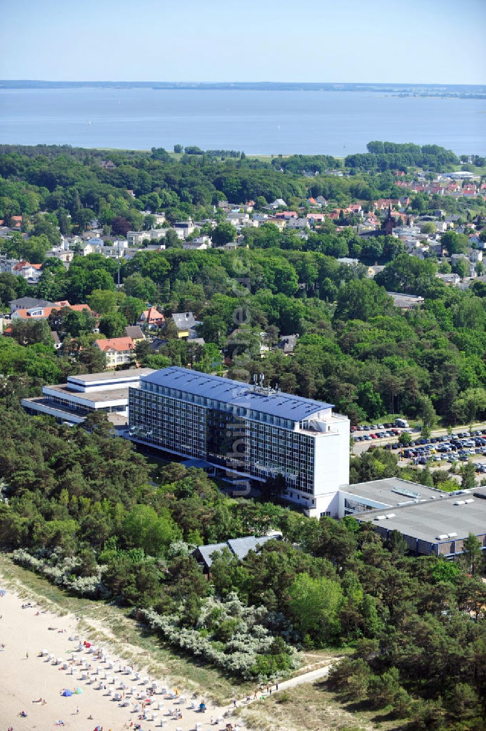 Zinnowitz von oben - Strandhotel Baltic Hotel in Zinnowitz in Mecklenburg-Vorpommern