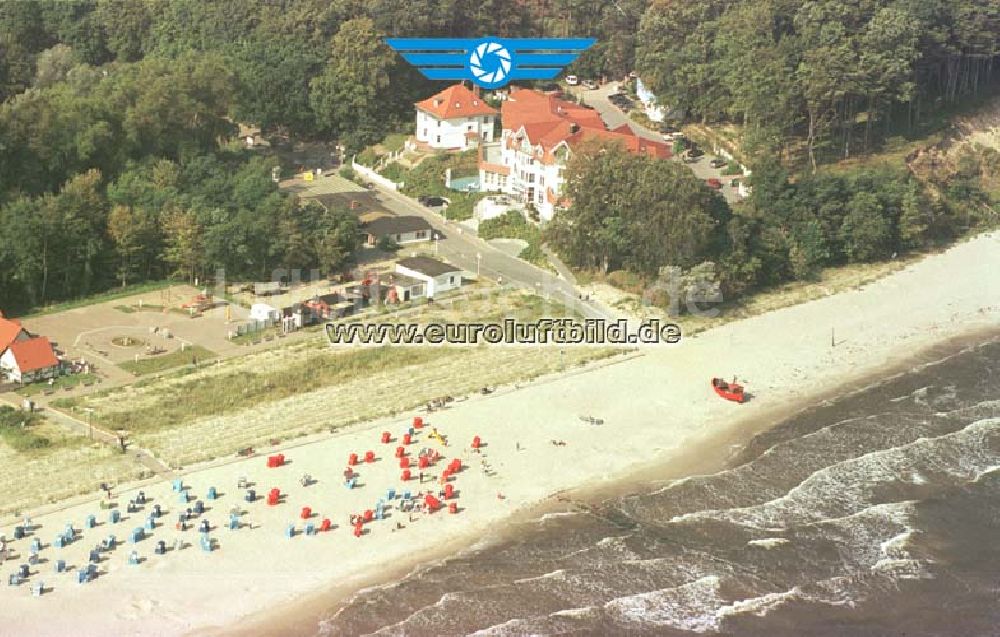 Korswandt/ Usedom - Mecklenburg-Vorpommern aus der Vogelperspektive: Strandhotel in Korswandt.