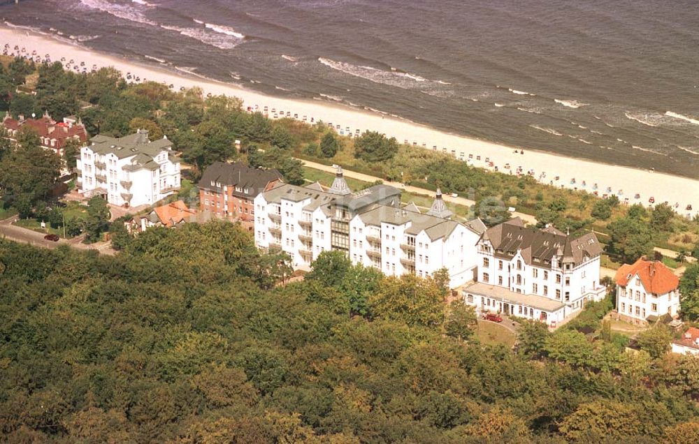 Luftaufnahme Zinnowitz / Usedom - Strandpromenade von Zinnowitz.