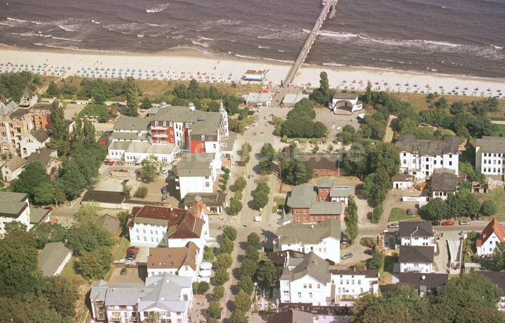 Zinnowitz / Usedom von oben - Strandpromenade von Zinnowitz.