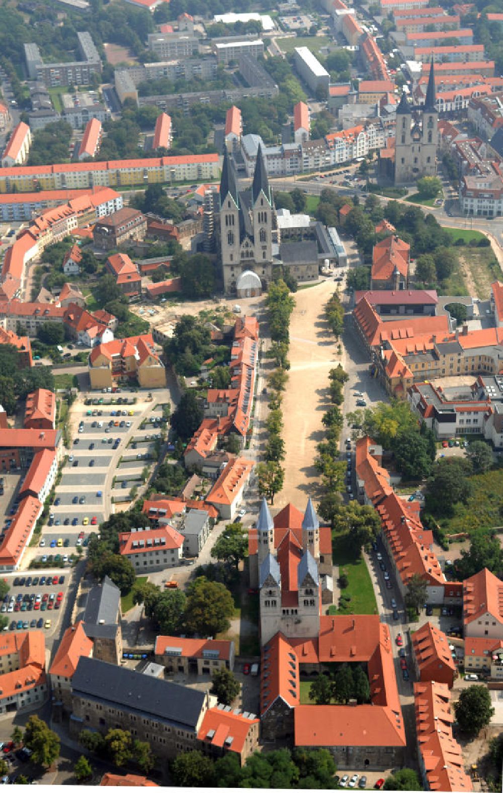 Halberstadt von oben - Strasse der Romanik durch Sachsen-Anhalt